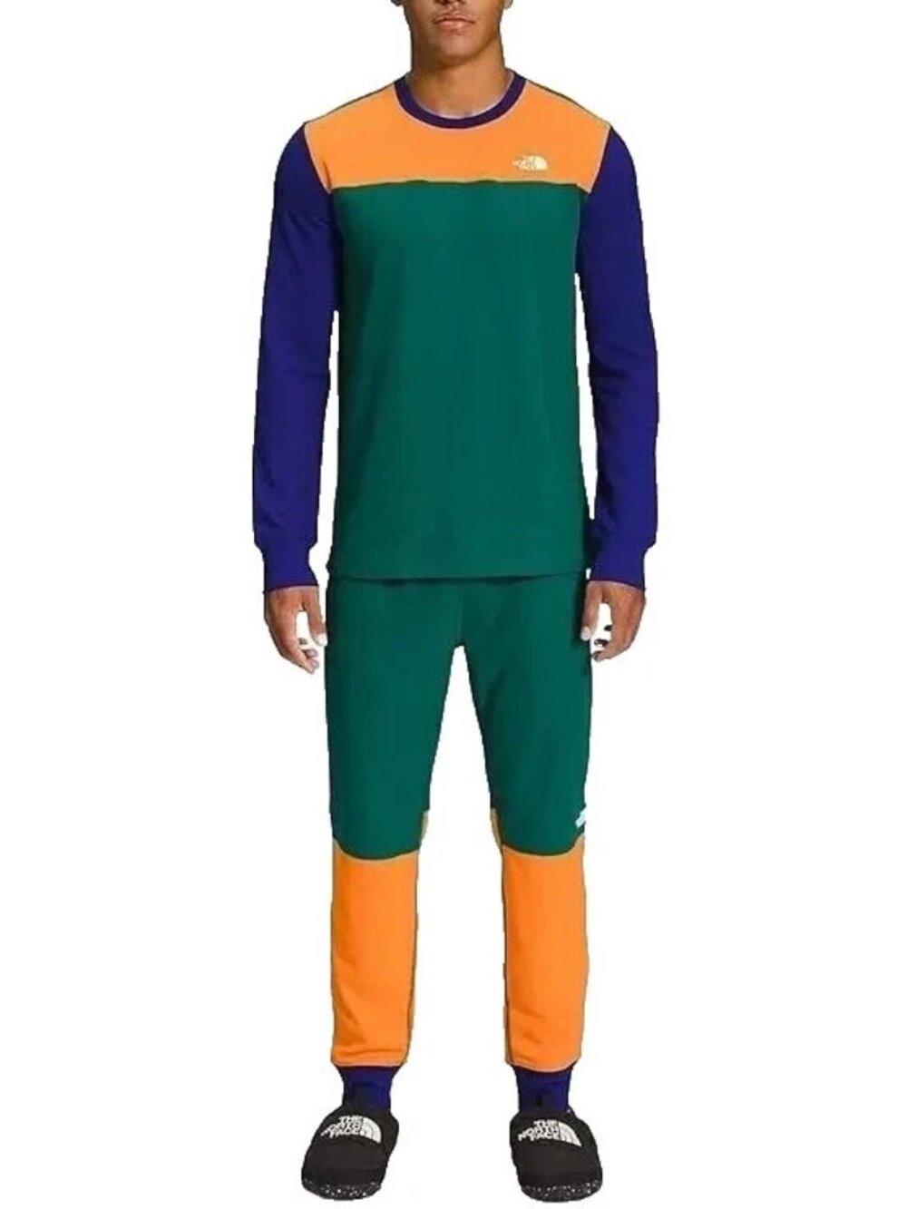 The North Face Men's Color Block Waffle Knit Pajama Set Size X-Large